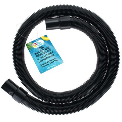 6 Foot Heavy-Duty Above Ground Pool Hose, 1.5'' - Black Filter Connecting Hose
