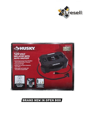#ad #ad Husky Tire AIR COMPRESSOR INFLATOR 120 Volt Outlet Portable Auto Truck Bike Pump $39.90