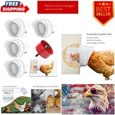 5-Gallon Gravity Feeder Kit for Chickens   Rainproof  Mess-Free Solution