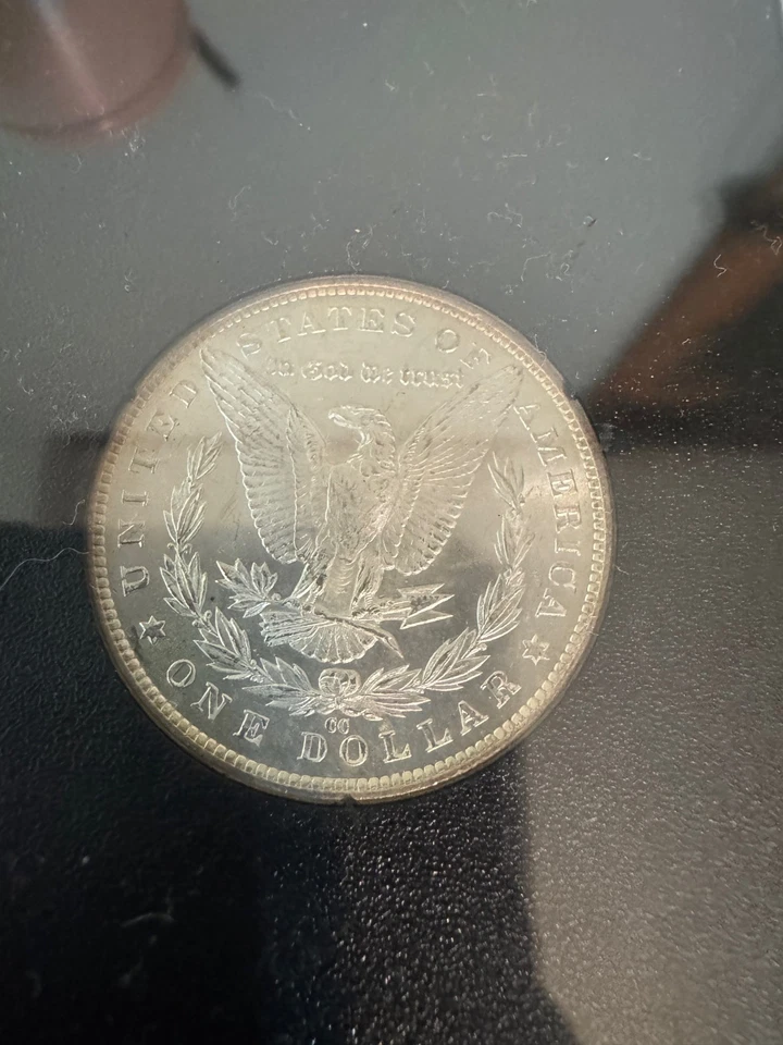 1883 CC MORGAN SILVER DOLLAR GSA HOARD PCGS MS63-w/case, COA, original ship box - Image 4 of 4