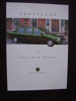 Coleman Milne Grosvenor (Scorpio 6-door conversion) Einzelblattprospekt, GB