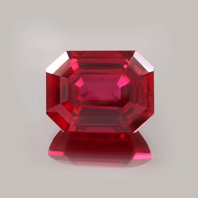 AAA 7x5 MM Flawless Blood Red Ruby  Emerald Cut VS1 Quality Loose Gemstone 6 PCS