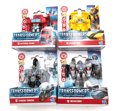 set 4 Transformers megatraun Optimus bumblebee Terran thrash 4'' Action Figures