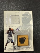 2000-01 SP Game Floor Edition - Authentic Fabric/Floor Combos Karl Malone #KA-C