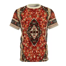 The Big Lebowski Watercolor Persian Rug Tee - "It Really Ties The Room Together"