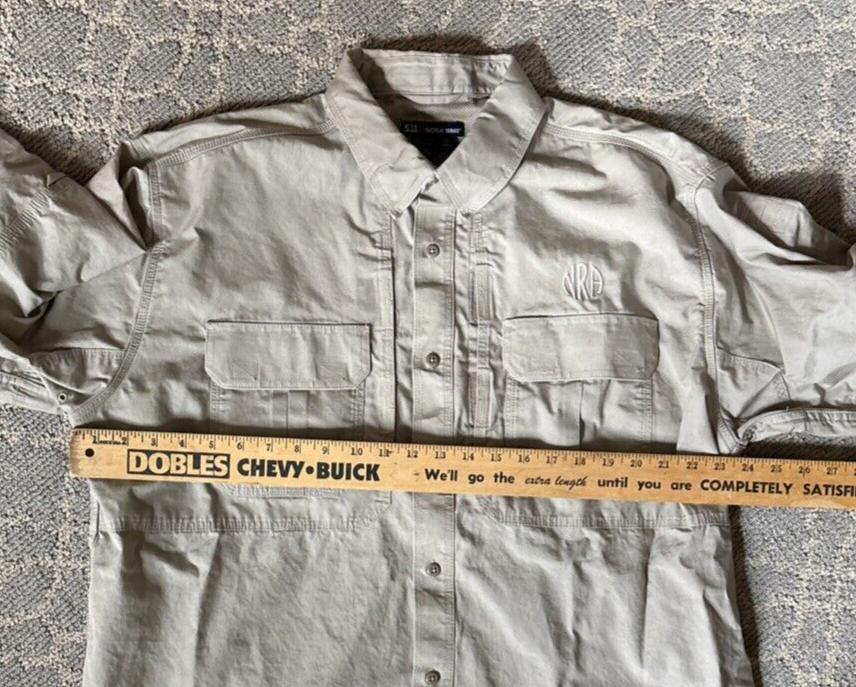 5.11 Tactical Series Men’s XL Khaki Shirt NRA Logo Style 72157 eBay