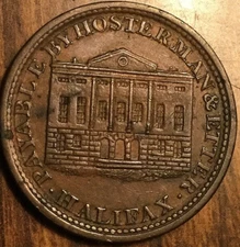 1815 NOVA SCOTIA HALIFAX HOSTERMAN HALF PENNY TOKEN