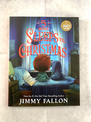 JIMMY FALLON 5 More Sleeps 'Til Christmas Signed BOOK AUTOGRAPHED COPY