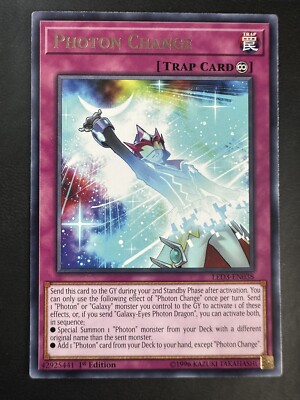 Photon Change LED3-EN038 Yu-Gi-Oh! Light Play 1st Edition