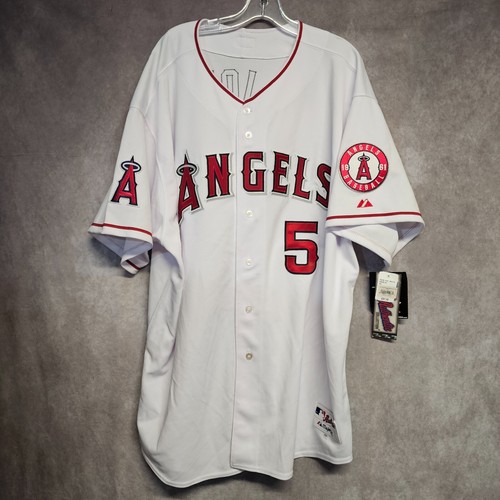 NWT Majestic Authentic Los Angeles Angels Albert Pujols 5 Jersey Men 60 4XL $301