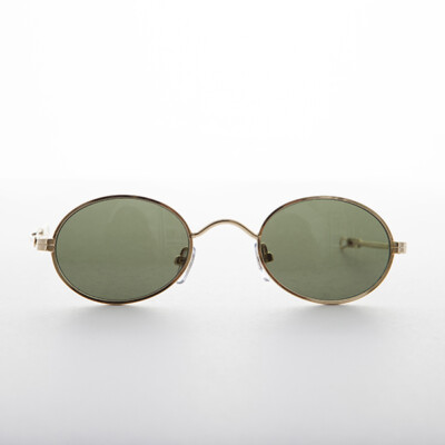 Spectacle Vintage Sunglass with Adjustable Temples Gold Frame -Miyazaki