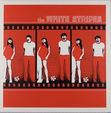 The White Stripes ‎– The White Stripes (LP) Red, Sreen Printed Cover, Near Mint