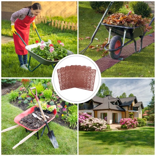 5 Pcs Rutschfeste Bodenmatte Garten Kunststoffboden Outdoor-Fußmatten - Bild 2 von 12