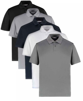 Herren Atmungsaktiv Polo Regular Fit Cooltex Plus Kurzärmelig Herren Pique Hemd