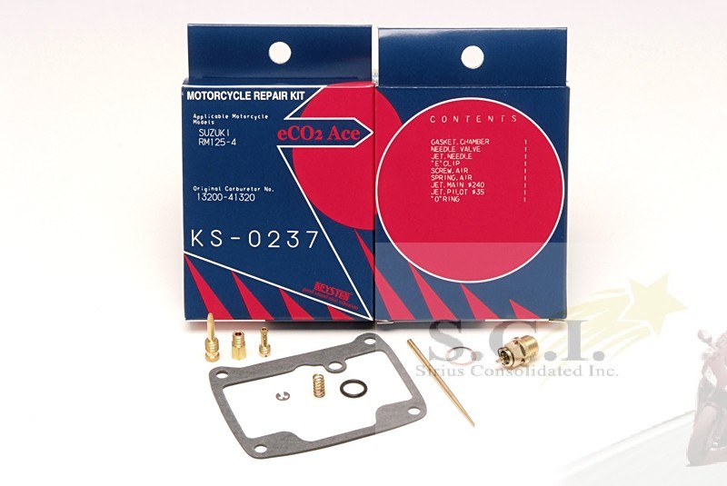 Suzuki RM125 RM 125 Keyster Carb Repair Kit KS-0237 1976