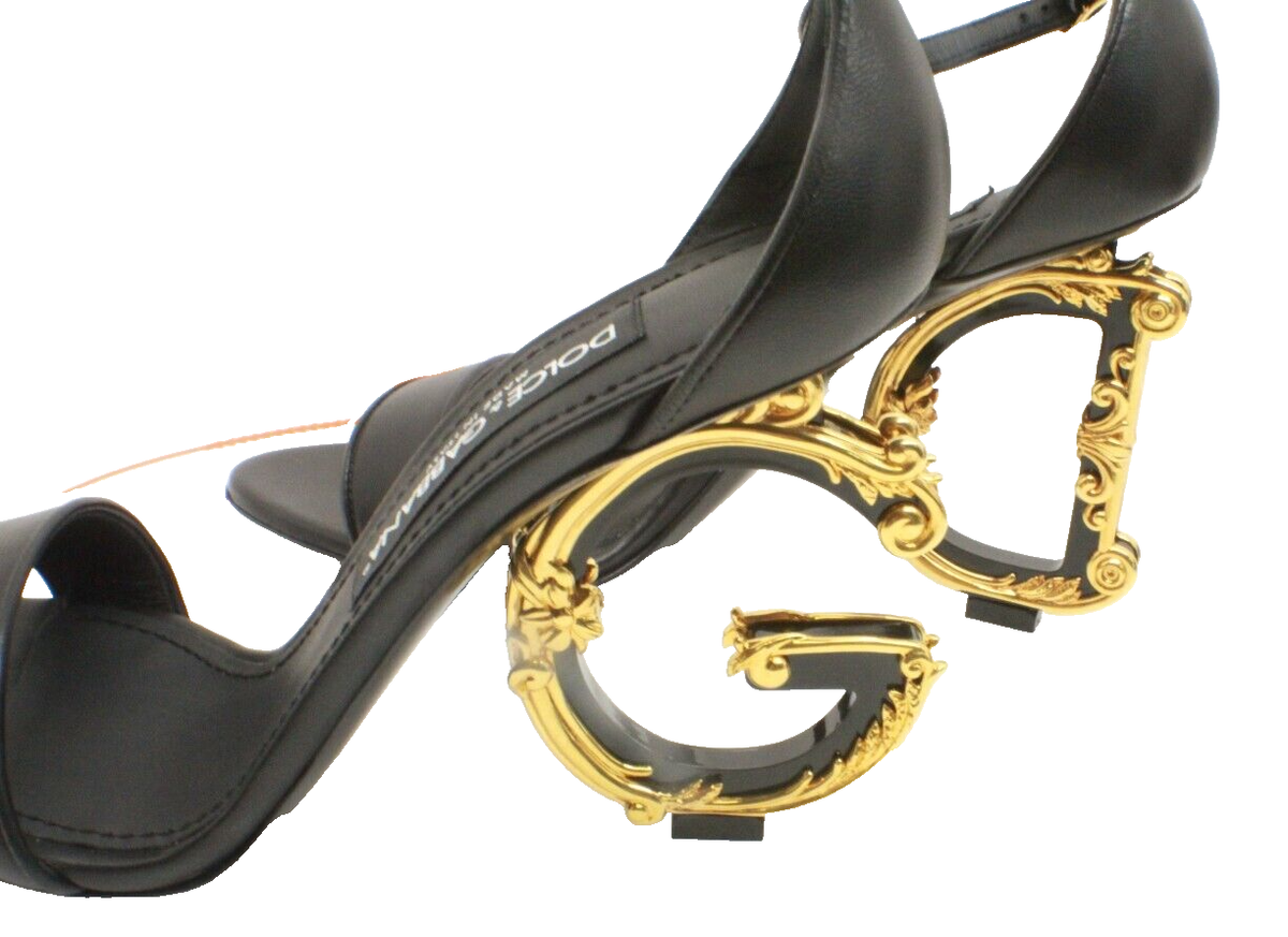 DOLCE&GABBANA 37.5 ドルガバ ヒール 📌 Dolce & Gabbana Sandalo Nappa Devotion - Size 37.5 Keira