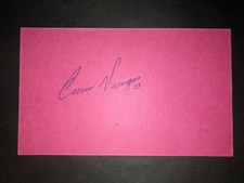 2016 PADRES: Cesar Vargas, SIGNED 3x5 Card