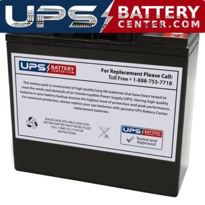Delta HR 12-80W 12V 20Ah M5 Replacement Battery