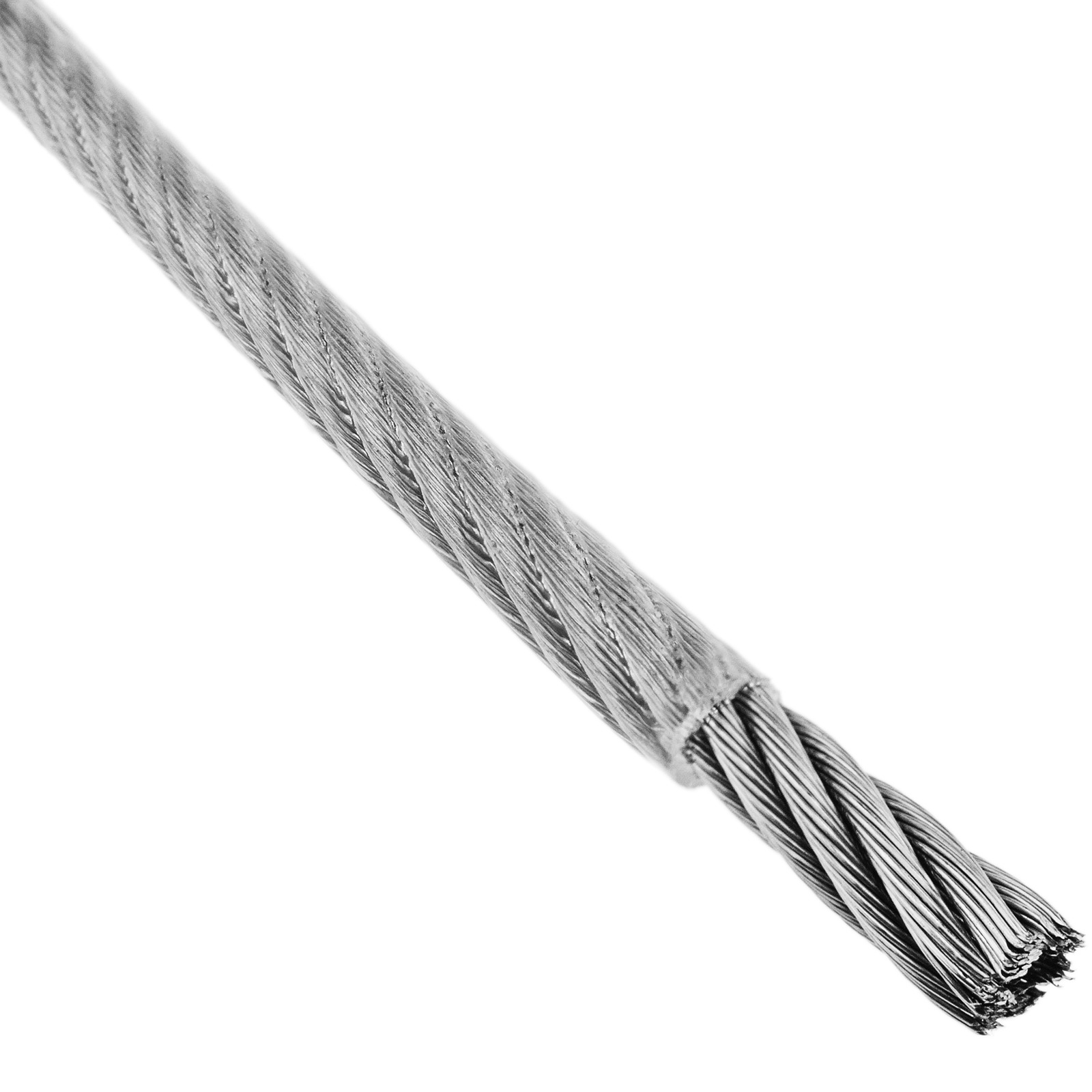Cable de acero inoxidable 7x19 de 6,0 mm. Bobina de 100 m....