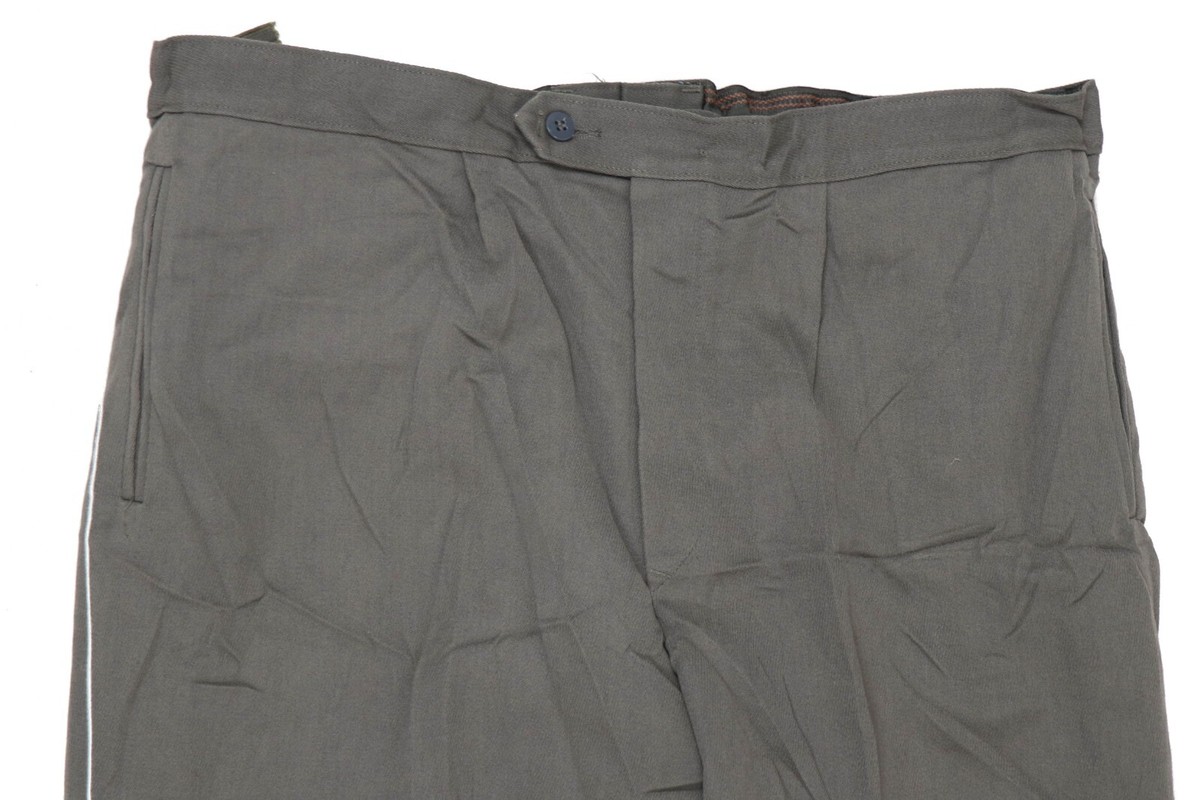 Medium K48-0 Authentic East German Grey Officer Trousers Pants