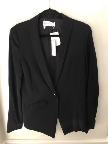 DEREK LAM 10 CROSBY Shawl Lapel Asymmetric Blazer NWT SIZE 6 - Picture 6 of 12