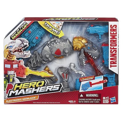 Transformers Hero Mashers ~ ELECTRONIC GRIMLOCK ACTION FIGURE