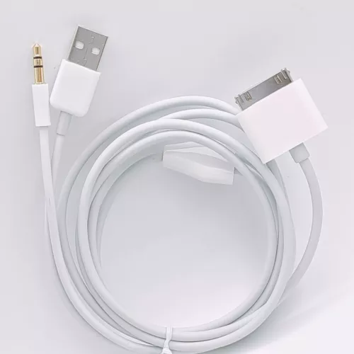 For iPhone 3G 4G iPod Touch 30pin Dock To 3.5mm Car USB AUX Audio charger Cable - Picture 6 of 7