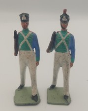 BRITAINS VINTAGE LEAD TOY SOLDIERS CADETS WITH PIVOT ARMS BROKEN RIFLE BARRELS