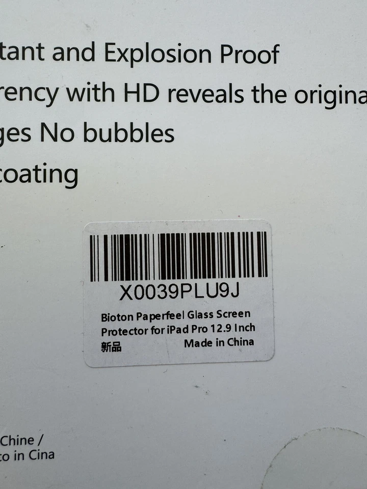 Protetor de tela de vidro temperado Paperfeel para Apple iPad Pro 12,9" - Transparente. - Imagem 4 de 4