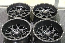 HONDA RANCHER 420 SRA 14" ITP HURRICANE BLK ALUMINUM ATV WHEELS (SET 4) SRA1CA
