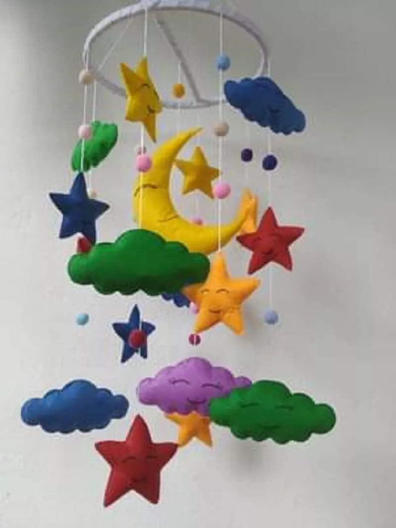 Fabric hotsell baby mobile