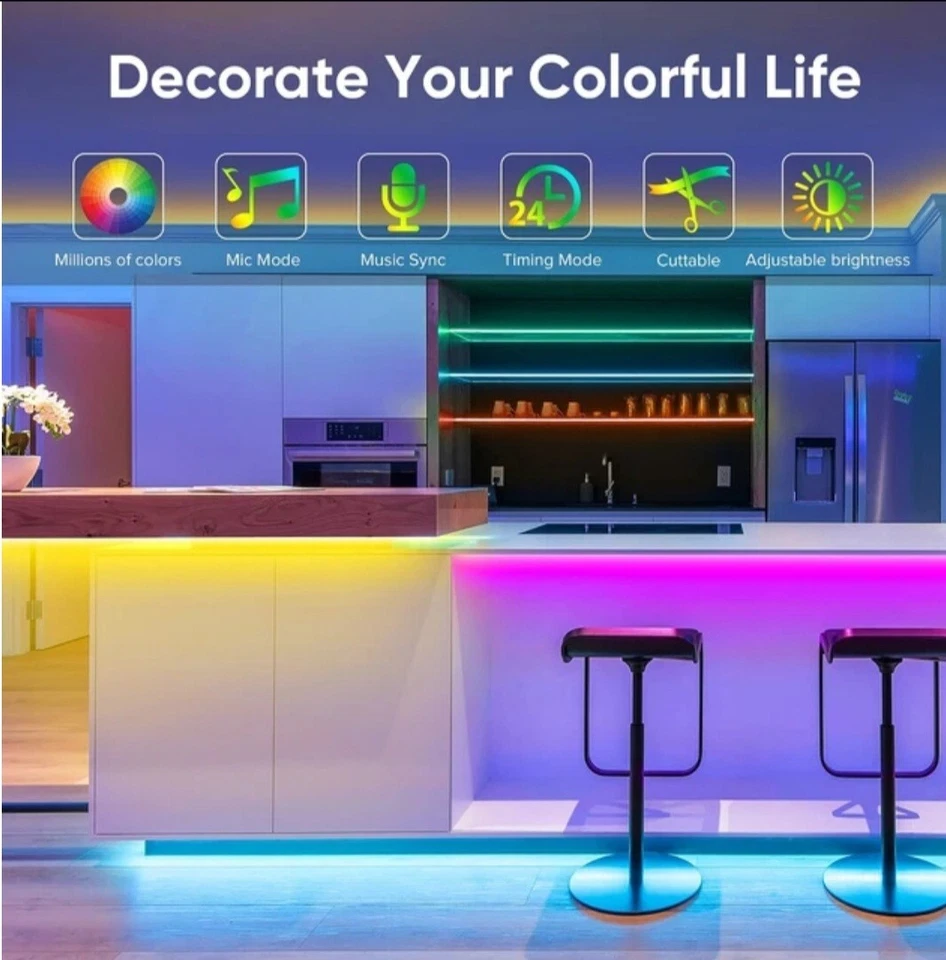 5V 30M USB LED лента света ТВ подсветки 5050 RGB изменение цвета с 3 клавиши  - Изображение 4 из 4