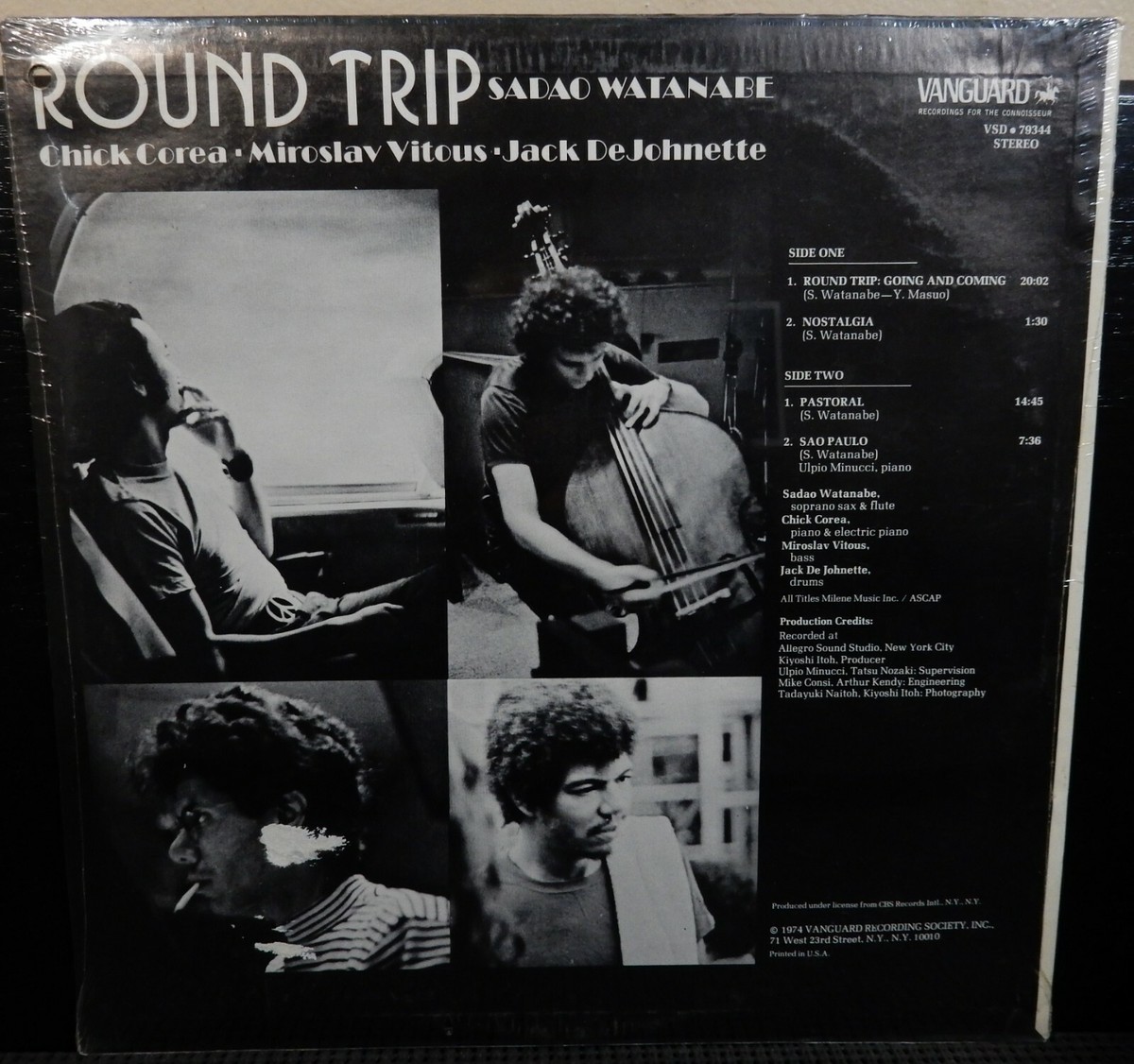 SADAO WATANABE Round Trip LP VANGUARD VSD 79344 STEREO 1974 Jazz