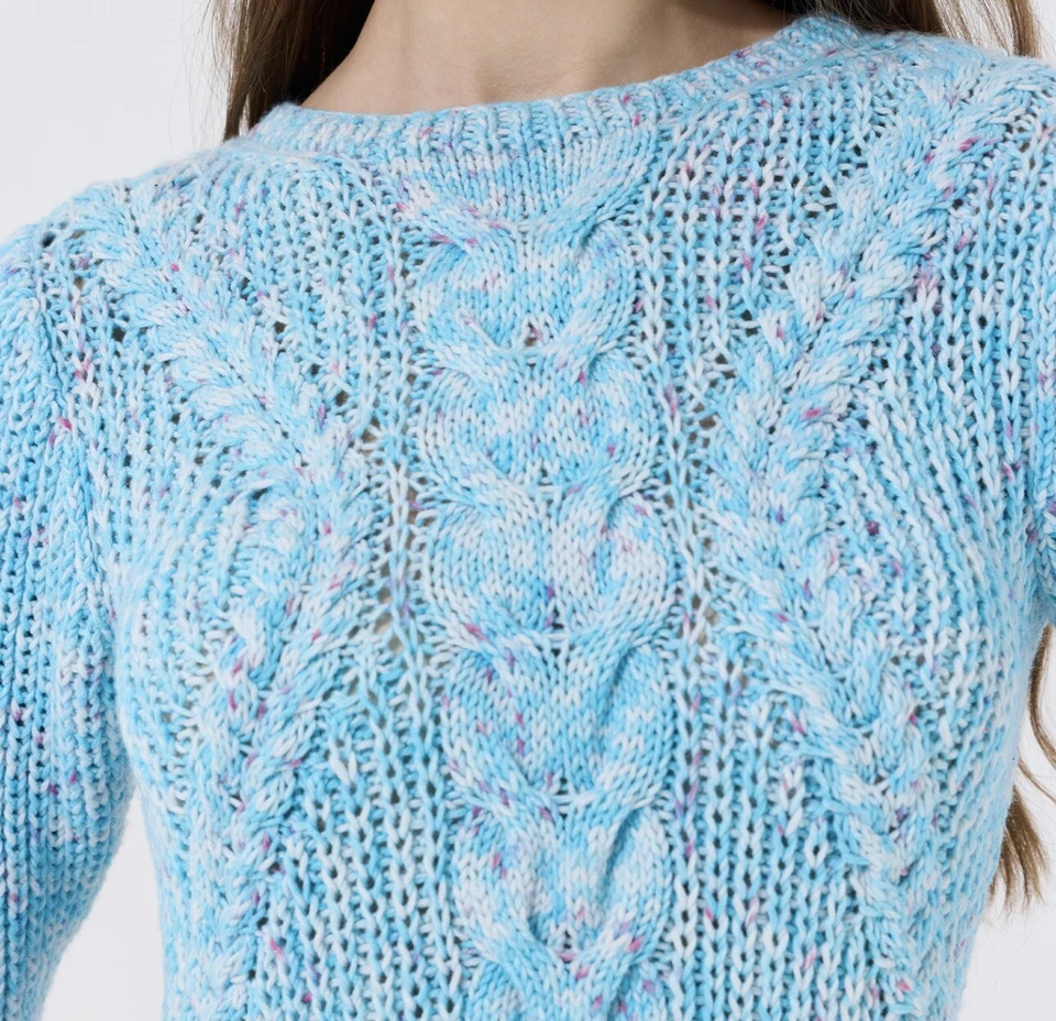 Cashmere Yarn Blend, Turquoise Blue Hand Dyed Cashmere for Crochet and Knitting - Image 4 of 4