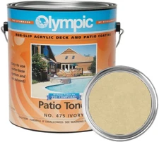Olympic Patio Tones Ivory 1 Gal – Non-Slip Acrylic Deck & Concrete Patio Coating