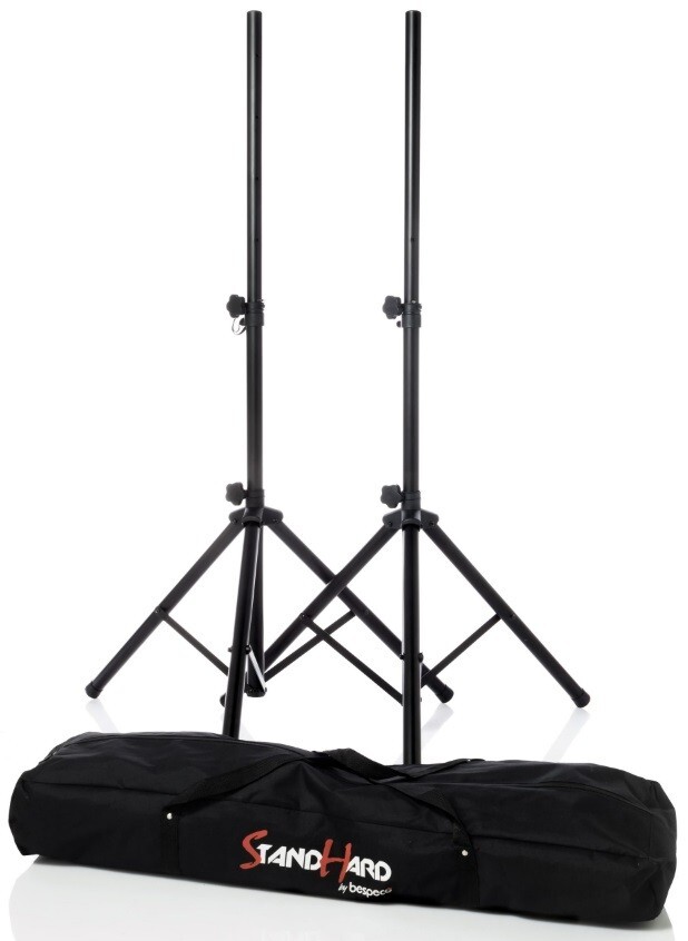 Bespeco SH70N Coppia di supporti in acciaio per casse speaker con borsa