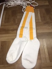 baseball socks sports Size 6-8 yellow stripe youth 14 win-1