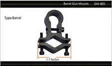 Tactical Scorpion Gear: Barrel Mount Rifle Accessory Laser Scope Dual 26mm  1"