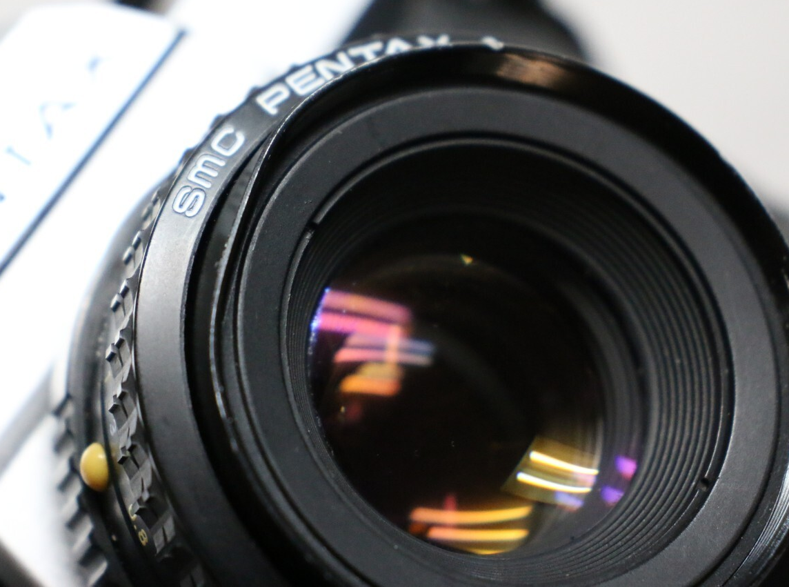 PENTAX K1000 SLR Film Camera with SMC Pentax-A 1:2 50mm Lens