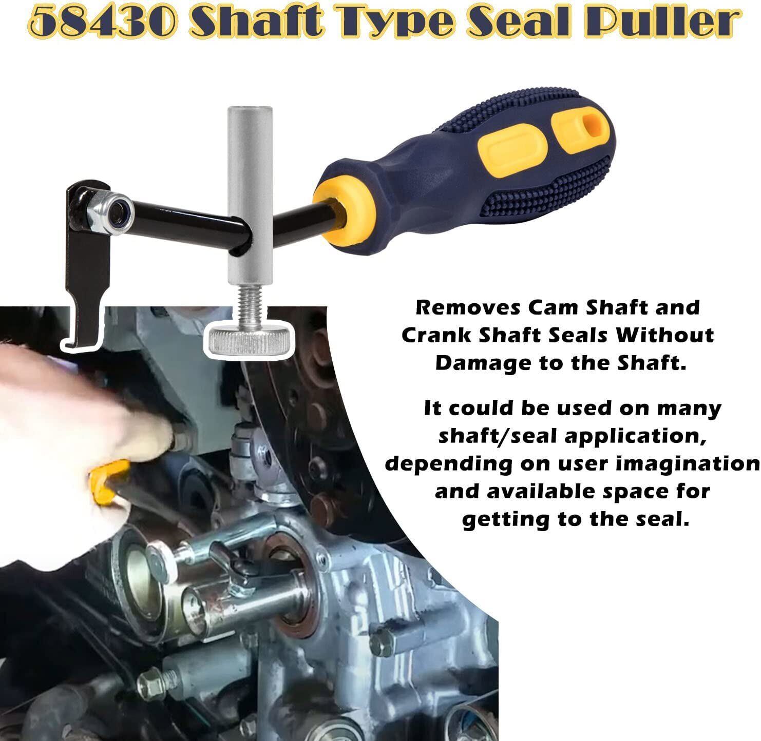 Shaft Type Seal Puller 58430 W/ Spare Hook Crankshaft Camshaft Remover