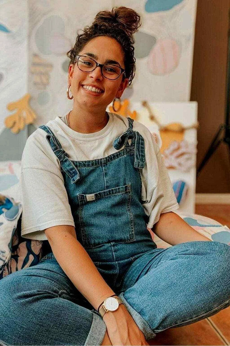 Lucy and yak denim dungarees sale