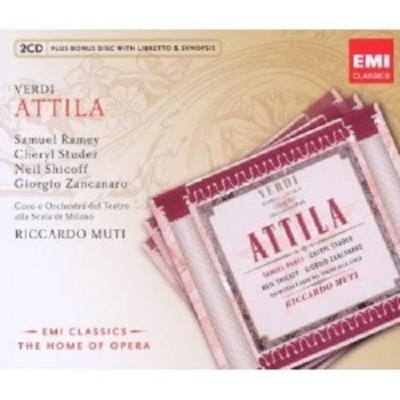 MUTI/RAMEY/STUDER/SHICOFF/+ - ATTILA 2 CD + CD-ROM OPER KLASSIK NEU VERDI