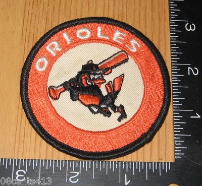 Baltimore Orioles MLB Baseball Team Orange & Black Round Cloth Patch Only 