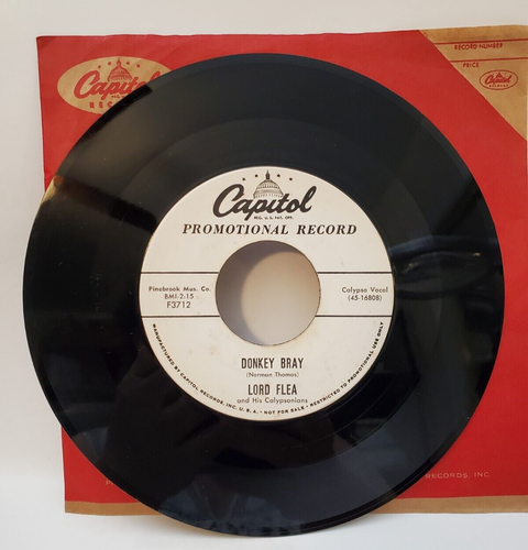 Lord Flea IT ALL BEGAN WITH ADAM AND EVE (CALYPSO PROMO 45) #3712 PLAYS VG++ - Picture 5 of 5