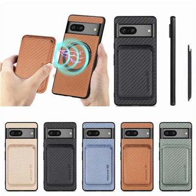 Für Google Pixel 8 8a 7a 9 Pro XL Leder Magnet Karten Wallet Handy Hülle Case