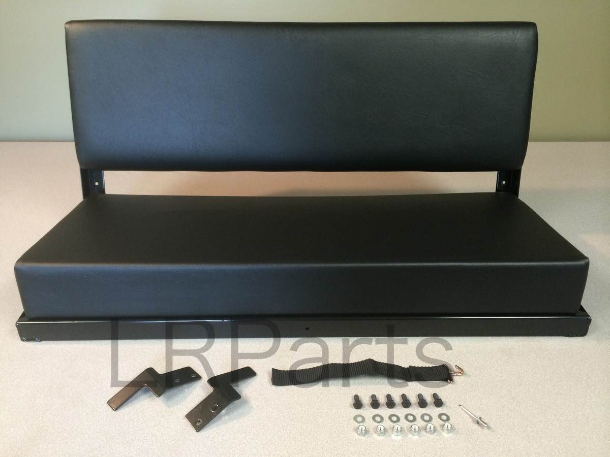 Land Rover Defender 90 Rear Bench Seats Black Vinyl Set of 2 New