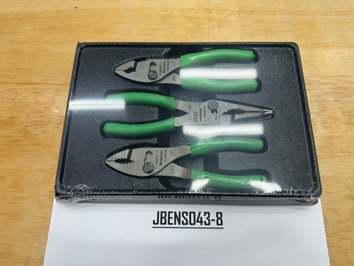 Snap-on Tools USA NEW GREEN 3pc Soft Grip Slip Joint Pliers Lot Set ...