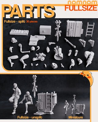 1/12th, 1/10th, 1/8th or 1/6th Scale Nomnom's Cyberpunk David X