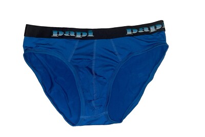 Papi Poly/Elastane Teal Spectrum Waist Euro Bikini Brief - Sz. L, Royal Cobalt