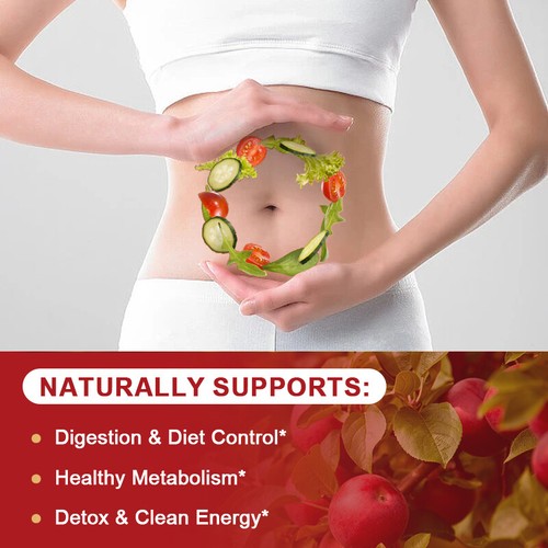 Pure APPLE CIDER VINEGAR ACV 360 Capsules PURE WEIGHT LOSS FAT BURNER Diet Pills - Picture 4 of 12